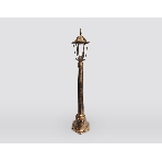 Светильник Ambrella light ST2039 GD/BK/CL золото/черный/прозрачный IP54 E27 max 40W D150*1100, фото 1