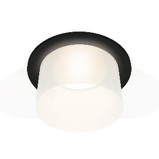 Комплект встраиваемого светильника Ambrella light XC7622045 SBK/FR черный песок/белый матовый MR16 GU5.3 (C7622, N7170)