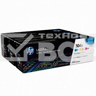 Картридж лазерный комплект HP CF372AM голубой/пурпурный/желтый для Color Laser Jet CP2025, CM2320mfp (3 х 2800)