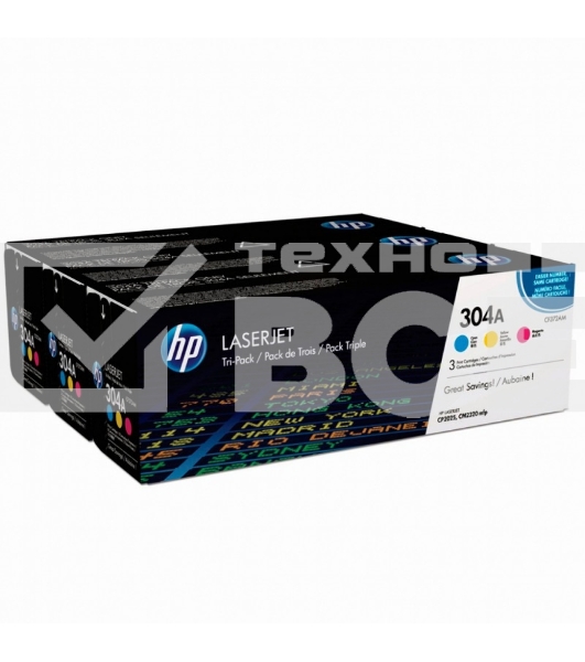 Картридж лазерный комплект HP CF372AM голубой/пурпурный/желтый для Color Laser Jet CP2025, CM2320mfp (3 х 2800)