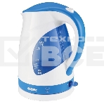 Чайник электрический BBK EK1700P белый/голубой, фото 1