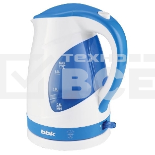 Чайник электрический BBK EK1700P белый/голубой