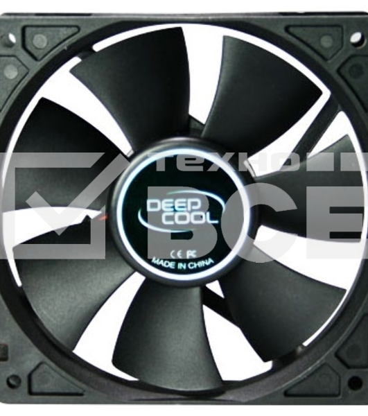 Вентилятор для корпуса DEEPCOOL XFAN 120 черный, 120 мм, 1300 об/мин, 23.7 дБ, 3 pin