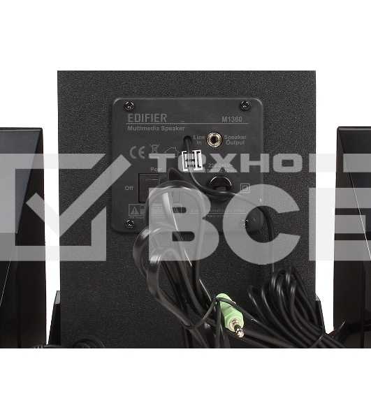Колонки Edifier M1360 Black (8.5W, проводной пульт ДУ)