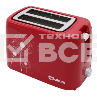 Тостер Sakura SA-7608R 750Вт подогрев красн