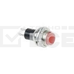 Выключатель-кнопка металл 220V 2А (2с) (ON)-OFF Ø10.2 красная Mini Rexant, фото2