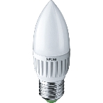 Лампа светодиодная Navigator NLL-P-C37-5-230-4K-E27-FR 5Вт свеча 4000К белый E27 370лм 220-240В, фото 1