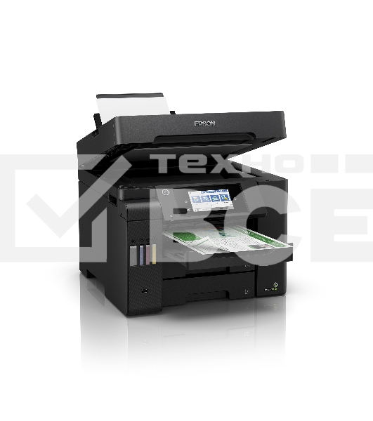 МФУ струйный Epson L6550 (C11CJ30404), A4, цветной, печ. до 25/12 стр/мин.(ч/б/цв.), скан. до 27.5 стр/мин., 4800x2400 dpi (печ.), 2400x1200 dpi (скан.), Ethernet, USB, Wi-Fi