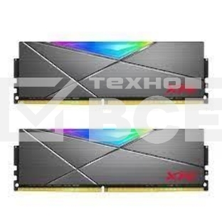 Оперативная память XPG Spectrix D50 RGB, 16GB (2x8GB), DDR4, 3200MHz, CL16, UDIMM, с радиатором, RGB, серый