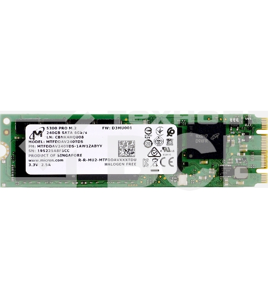 Накопитель SSD Micron 5300 PRO 240GB M.2 SATA Non-SED Enterprise Solid State Drive