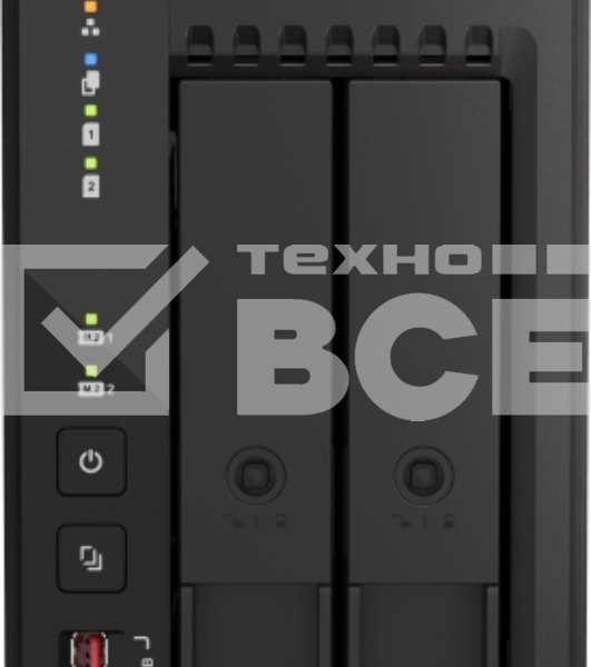 SMB QNAP TS-253E-8G NAS, 2-tray w/o HDD. 2xHDMI-port. 4-core Celeron J6412 2-2.6 GHz, 8GB DDR,  2x2.5Gb LAN, 2 x M.2 2280 PCIe Gen 3 x2, 2x USB 3.2 Gen 2 (10Gbps) Port, 2x USB 2.0 port