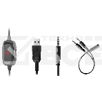 Наушники с микрофоном A4Tech Bloody G535P черный/серебристый 2м мониторные оголовье (G535P 4PIN+USB/BLACK+SILVER), фото9