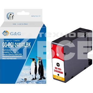 Картридж струйный G&G GG-PGI-2400XLBK (PGI-2400XL BK) черный (74.6 мл) для Canon Maxify iB4040/iB4140/МВ5040/MB5140/МВ5340/MB5440