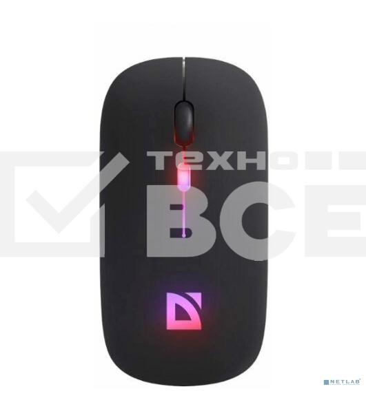 Мышь беспроводная Defender Touch MM-997 черный, 1600 dpi, радиоканал, Bluetooth, USB, кнопки - 4