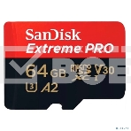 Карта памяти SanDisk Extreme Pro microSD UHS I Card 64GB for 4K Video on Smartphones, Action Cams & Drones 200MB/s Read, 90MB/s Write, Lifetime Warranty, фото2