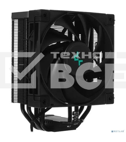Кулер для процессора DEEPCOOL AK400 ZERO DARK черный, 120 мм, алюминий/медь, 1850 об/мин, 29 дБ, 4 pin, 220 Вт, 155 мм