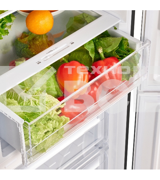 Холодильник Maunfeld MFF185NFW10 белый двухкамерный инвертор 240/100л морозилка снизу, No Frost