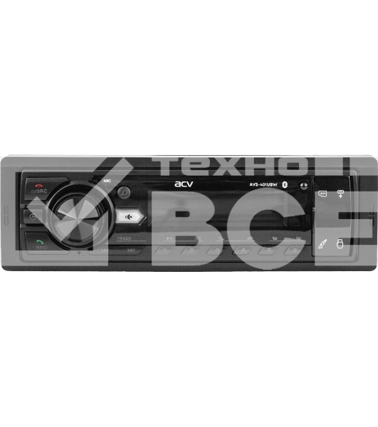 Автомагнитола ACV AVS-401UBW 1DIN 4x50Вт v5.0 AUX 2 (43343)
