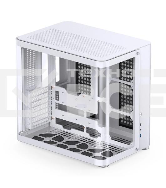 Корпус без блока питания JONSBO TK-2, Midi-Tower, TG, no fans, 1xUSB-A 3.2 + 1xUSB-C 3.2, ATX, mATX, mITX White