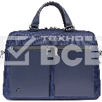 Деловая сумка Piquadro Orion CA6623S136/BLU с отделением для ноутбука синий ткань/натур.кожа, фото2