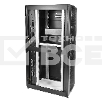 Шкаф серверный ПРОФ напольный 48U (600x1000) дверь перфор., задние двойные перфор., черный, в сборе (ШТК-СП-48.6.10-48АА-9005) (1 коробка), фото8