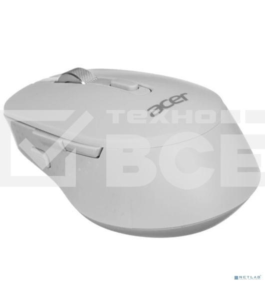 Мышь беспроводная Acer OMR310 светло-серый, 1600 dpi, радиоканал, Bluetooth, USB, кнопки - 7
