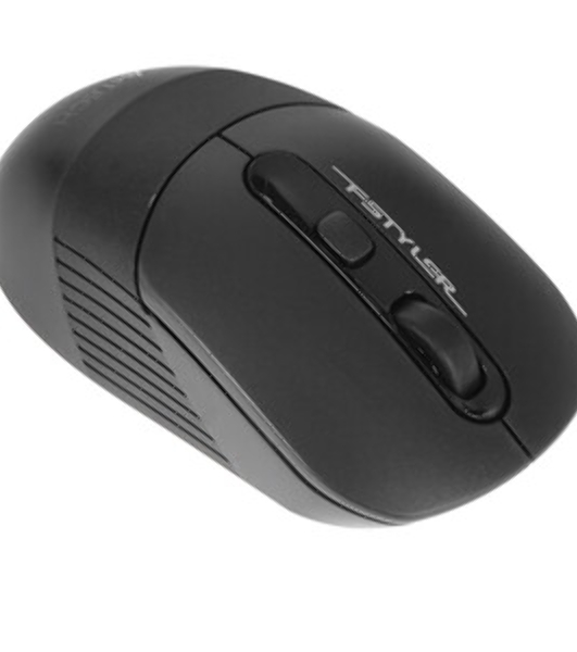 Мышь беспроводная A4Tech Fstyler FB10C черный/синий, 2000 dpi, радиоканал, Bluetooth, USB, кнопки - 4
