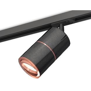 Светильник Ambrella light XT7403001 DCH/PPG/SBK черный хром/золото розовое полированное/черный песок MR16 GU5.3
