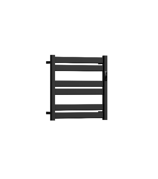 Полотенцесушитель дизайнерский электрический BAU Elite Black 53х52, подключение справа, черный матов