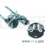 Кабель питания Gembird 3.0м, VDE(0.75мм), черный, с зазем., пакет PC-186-VDE-3M, фото 1