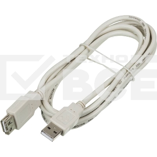 Кабель-удлинитель USB2.0 Ningbo USB A (m)/USB A (f) 1.8м (USB2.0-AM-AF-BR)