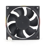 Вентилятор для корпуса Gembird D8025HM-3 черный 80мм 2600rpm 30.5db 3-pin, фото2