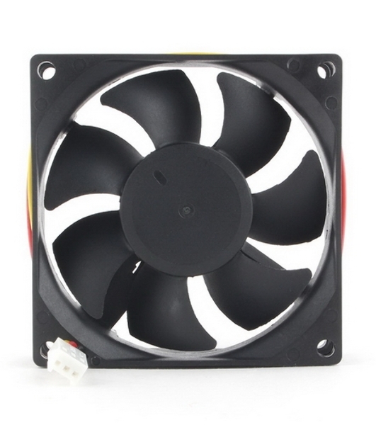 Вентилятор для корпуса Gembird D8025HM-3 черный 80мм 2600rpm 30.5db 3-pin