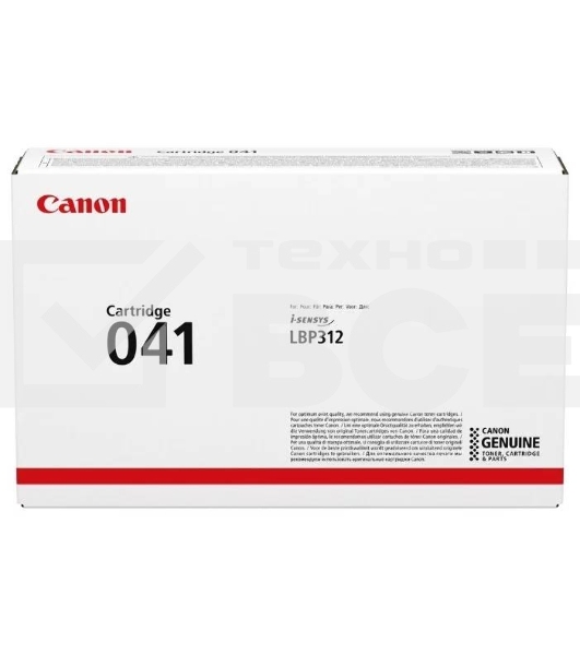Картридж лазерный Canon Cartridge 041 (0452C002) черный (10000 стр.) для Canon LBP312x
