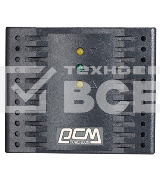 Стабилизатор напряжения Powercom TCA-1200 600Вт 1200ВА черный