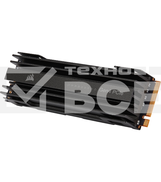 Накопитель SSD Corsair MP600 PRO, 2Tb, M.2 2280, PCIe 4.0 x4, NVMe, R/W 7000/6550, с радиатором