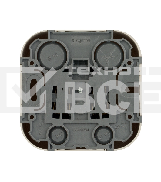 Розетка с заземлением с защитными шторками Legrand 782250 (Слоновая кость)