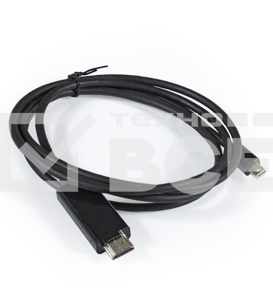 Кабель Exegate EX284918RUS miniDisplayPort-HDMI ExeGate EX-CC-mDP-HDMI-1.8 (mini20M/19M, 1,8м)