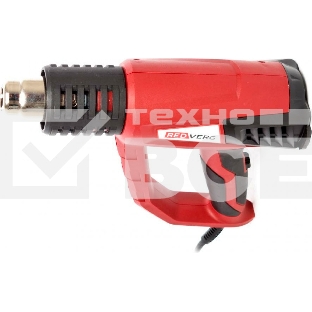 Фен строительный RD-HG2000D. 2000Вт; режимы:50град/50-600град.; воздушн. поток 250-500л/мин; ЖК-дисплей