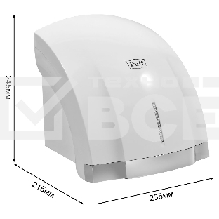 Сушилка для рук Puff 8819 1800Вт белый