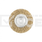 Щетка Matrix для УШМ, 150 мм, М14, плоская, латунированная витая проволока, фото3