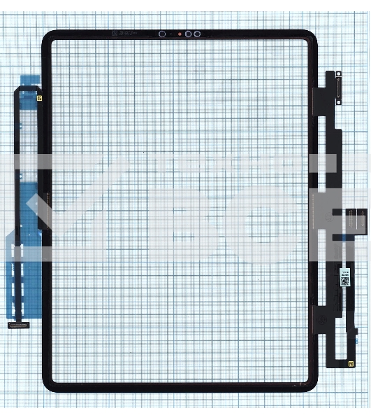Сенсорное стекло (тачскрин) для Apple iPad Pro 12.9 2018 (A2014 A1895 A1876) черное