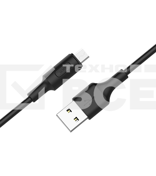 Кабель USB 2.0 hoco X25, AM/microBM, белый, 1м