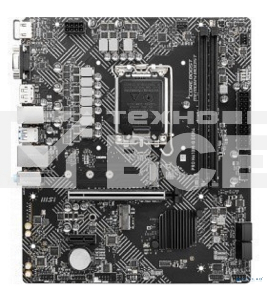 Материнская плата MSI PRO H610M-G DDR4, LGA 1700, Intel H610, 2xDDR4, 4xSATA, 1xM.2, 1xPCIe 4.0 x16, 1xPCIe 3.0 x1, 1xHDMI, 1xDP, 1xVGA, 1xRJ45 1Gb, 2xUSB-A 3.2 Gen 1, 4xUSB-A 2.0, 3x3.5мм, 7.1, mATX