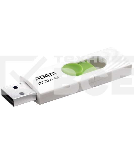 Флеш диск 64GB USB 3.2 Gen1 AUV320-64G-RWHGN White/Green