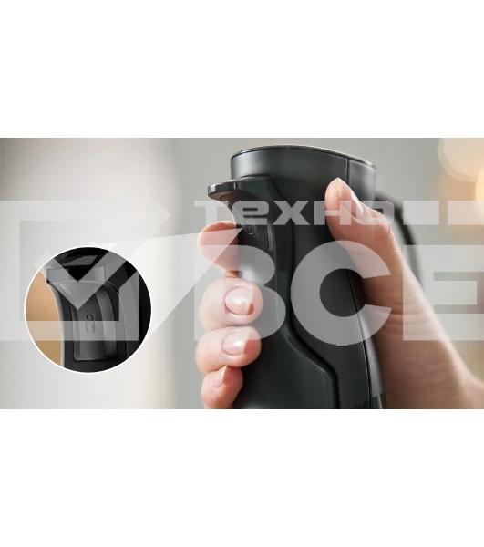 Блендер Bosch MSM4B623, погружной, мощность 1000 Вт, механическое управление, 5 насадок, цвет черный