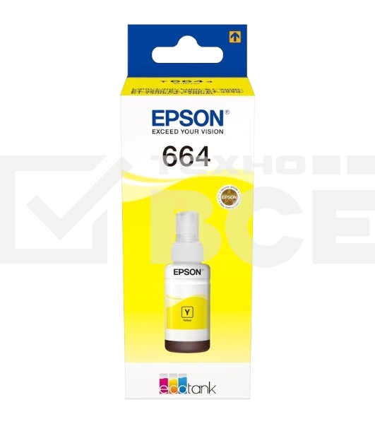 Чернила для EPSON C13T66444A Epson L100 (yellow) 70 мл