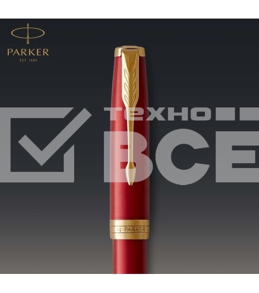 Ручка роллер Parker Sonnet Core T539 (CW1931475) LaqRed GT F черн. черн. подар.кор.