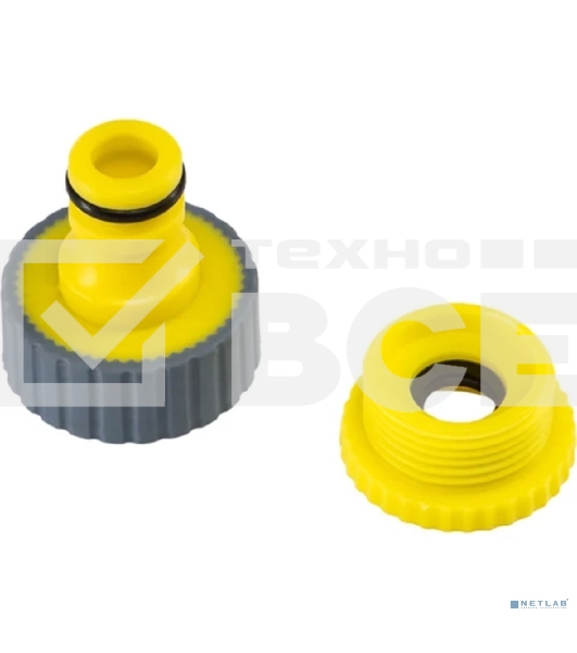 Адаптер на кран быстрого соединения 1/2'-3/4' с термопластичной резиной Профи ЧЕТЫРЕ СЕЗОНА