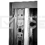 Шкаф серверный ПРОФ напольный 48U (600x1000) дверь перфор., задние двойные перфор., черный, в сборе (ШТК-СП-48.6.10-48АА-9005) (1 коробка), фото7